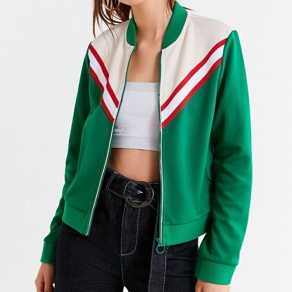 Urban Outfitters Piper Striped Track Jacket
